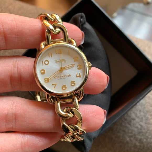 Coach Accessories - Authentic Coach Gold tone Bracelet 33mm Watch